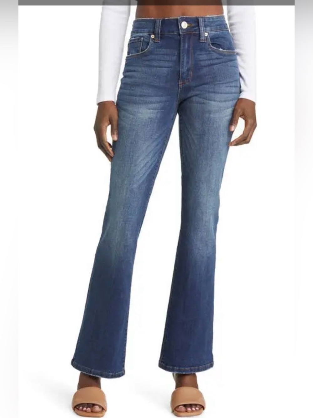STS BLUE Mandy High Waist Baby Bootcut Jeans Size: 27 Inseam 31"